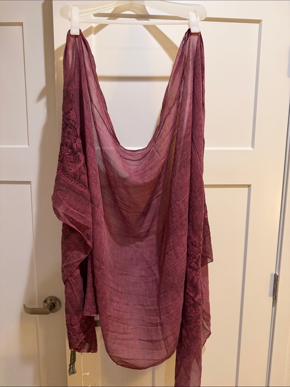 NWT Aratta Plum Sheer Shawl